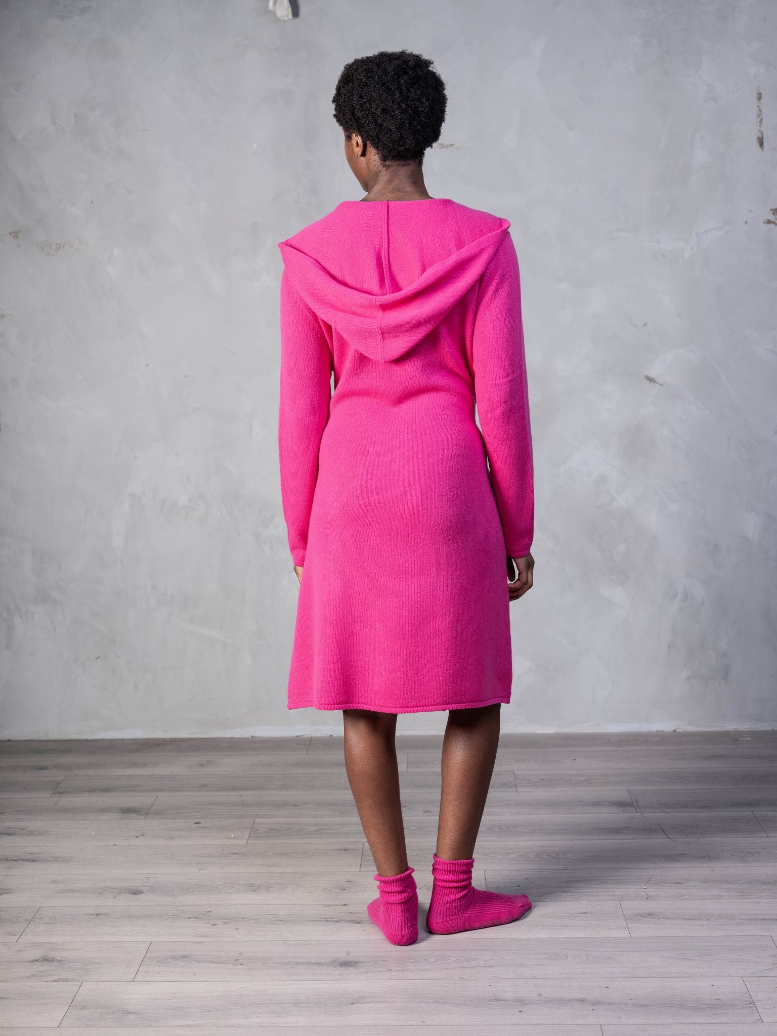 Cashmere Cold Water Swimming Wrap in Pink