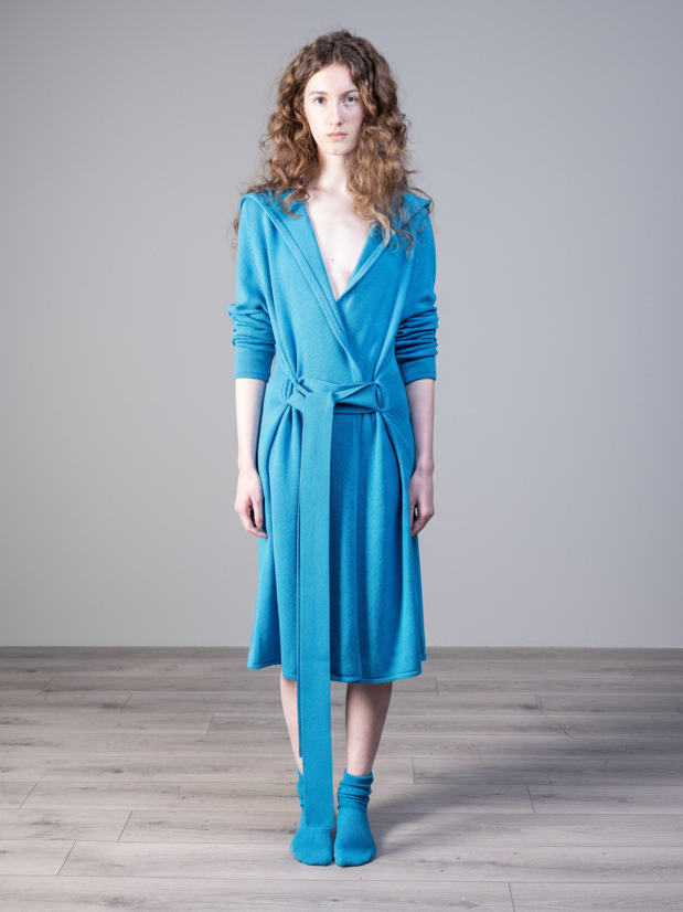 The Cashmere Cold Water Swim Wrap in Cerulean