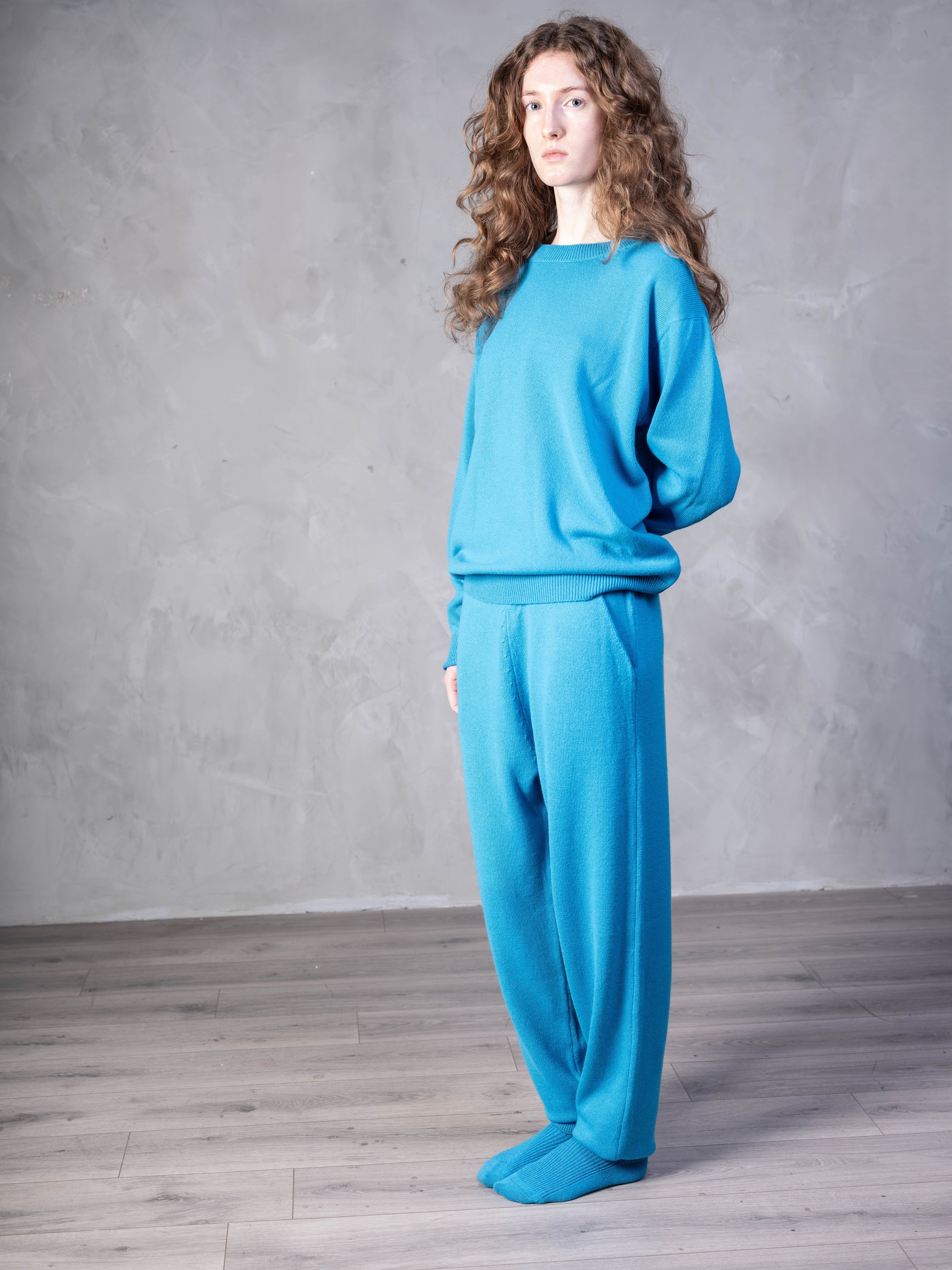 Cashmere Jogger in Cerulean