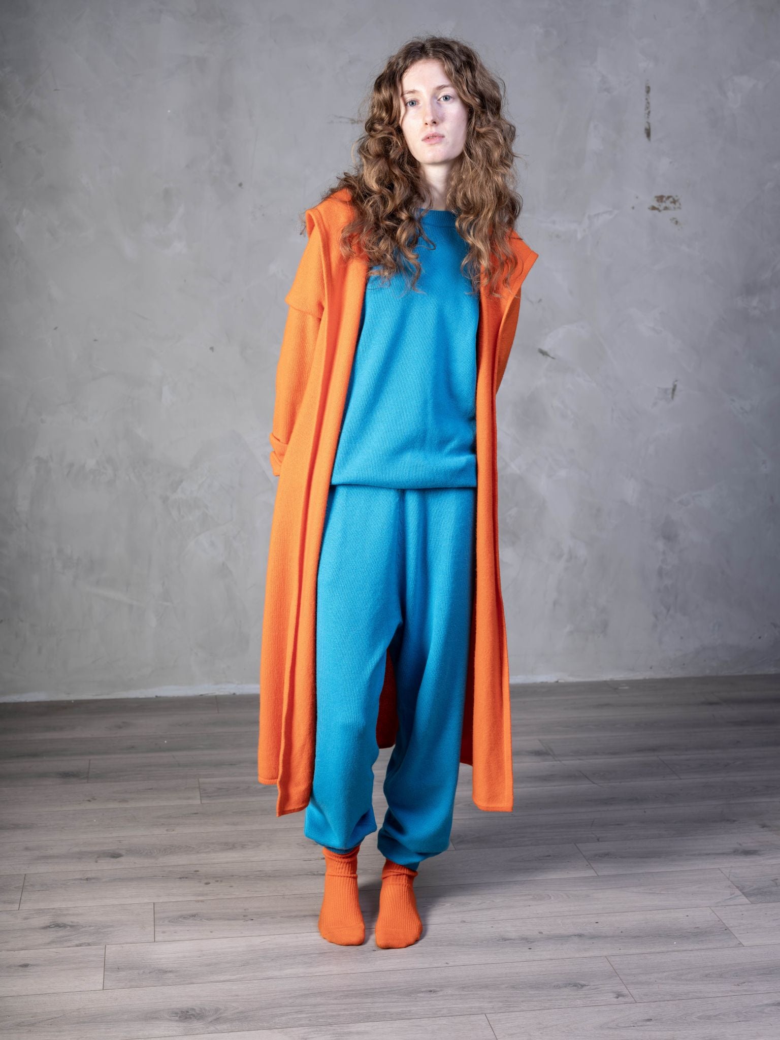 Cashmere Cold Water Swimming Wrap in Buoy