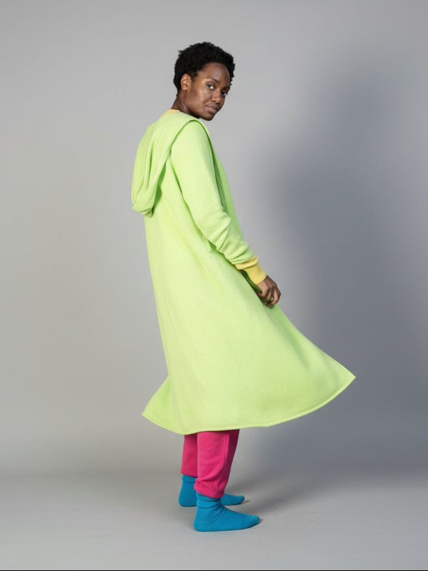 The Cashmere Cold Water Swim Wrap in Lime