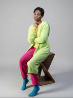 The Cashmere Cold Water Swim Wrap in Lime