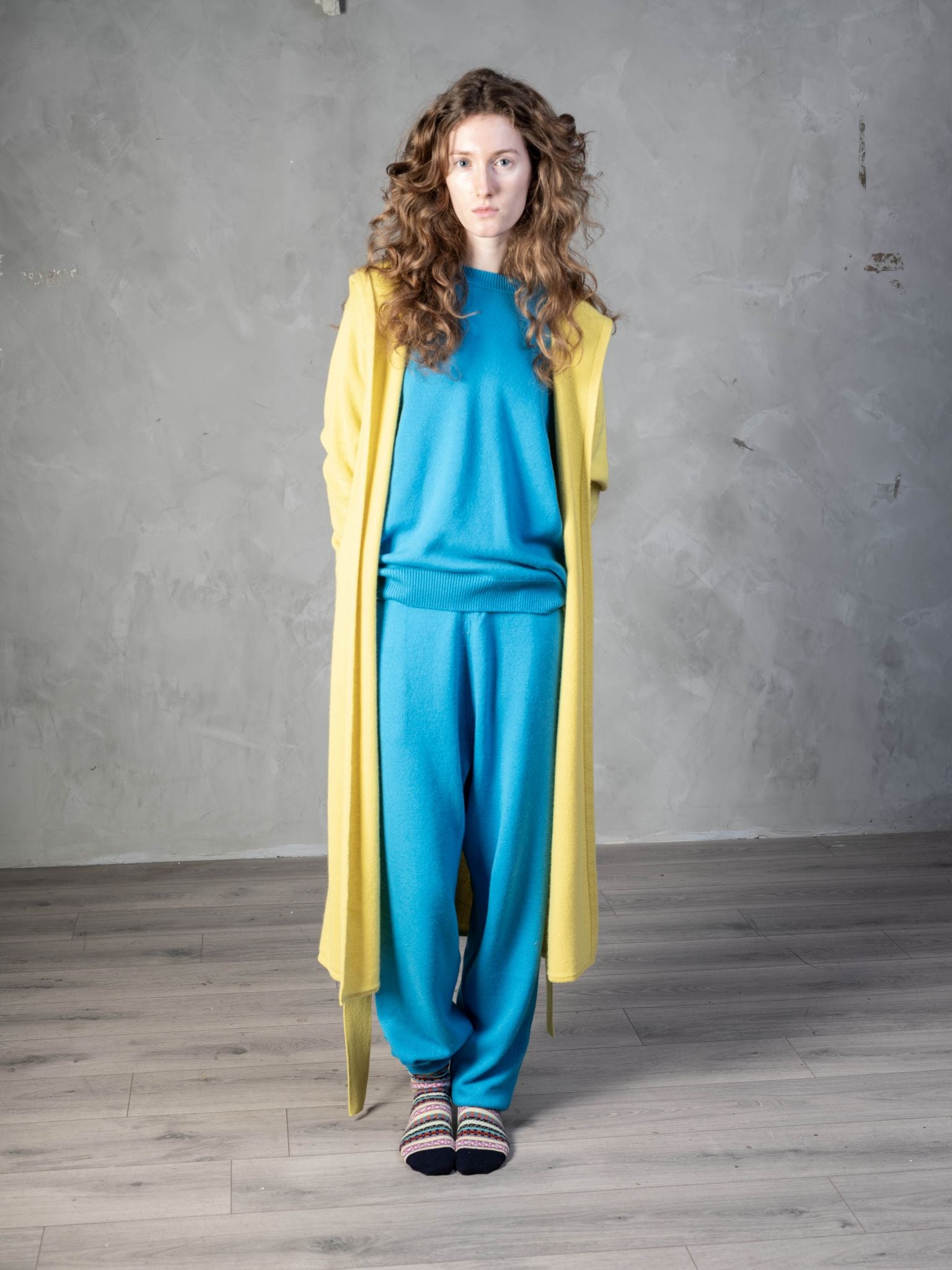 Cashmere Cold Water Swimming Wrap in Solar