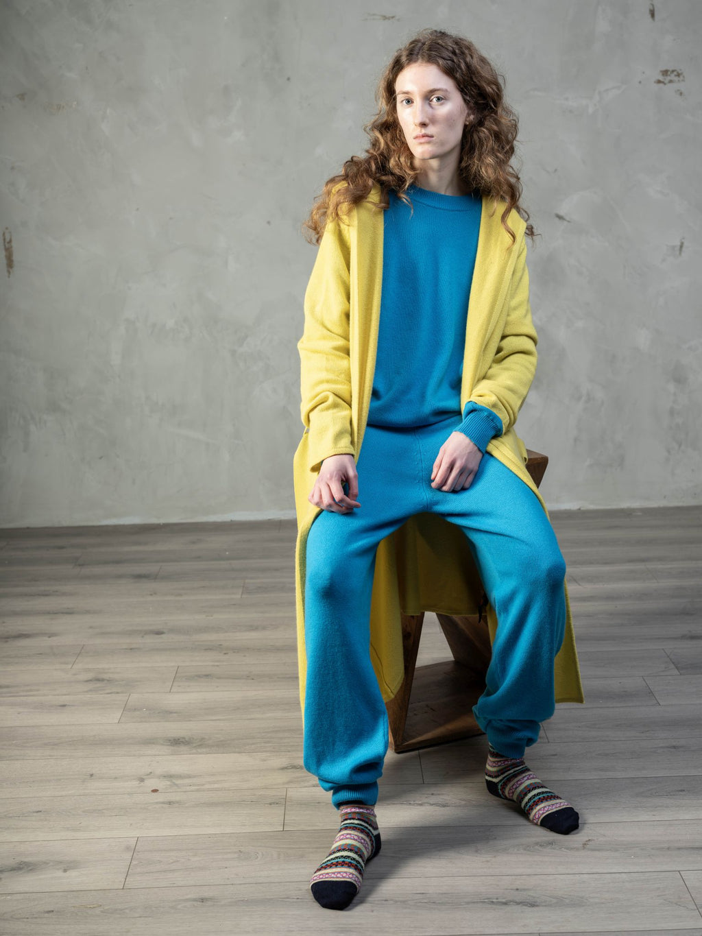 Cashmere Cold Water Swimming Wrap in Solar