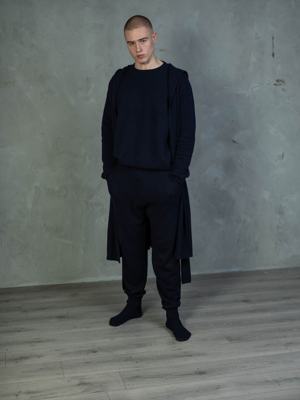 Cashmere Cold Water Swimming Wrap in Nautical