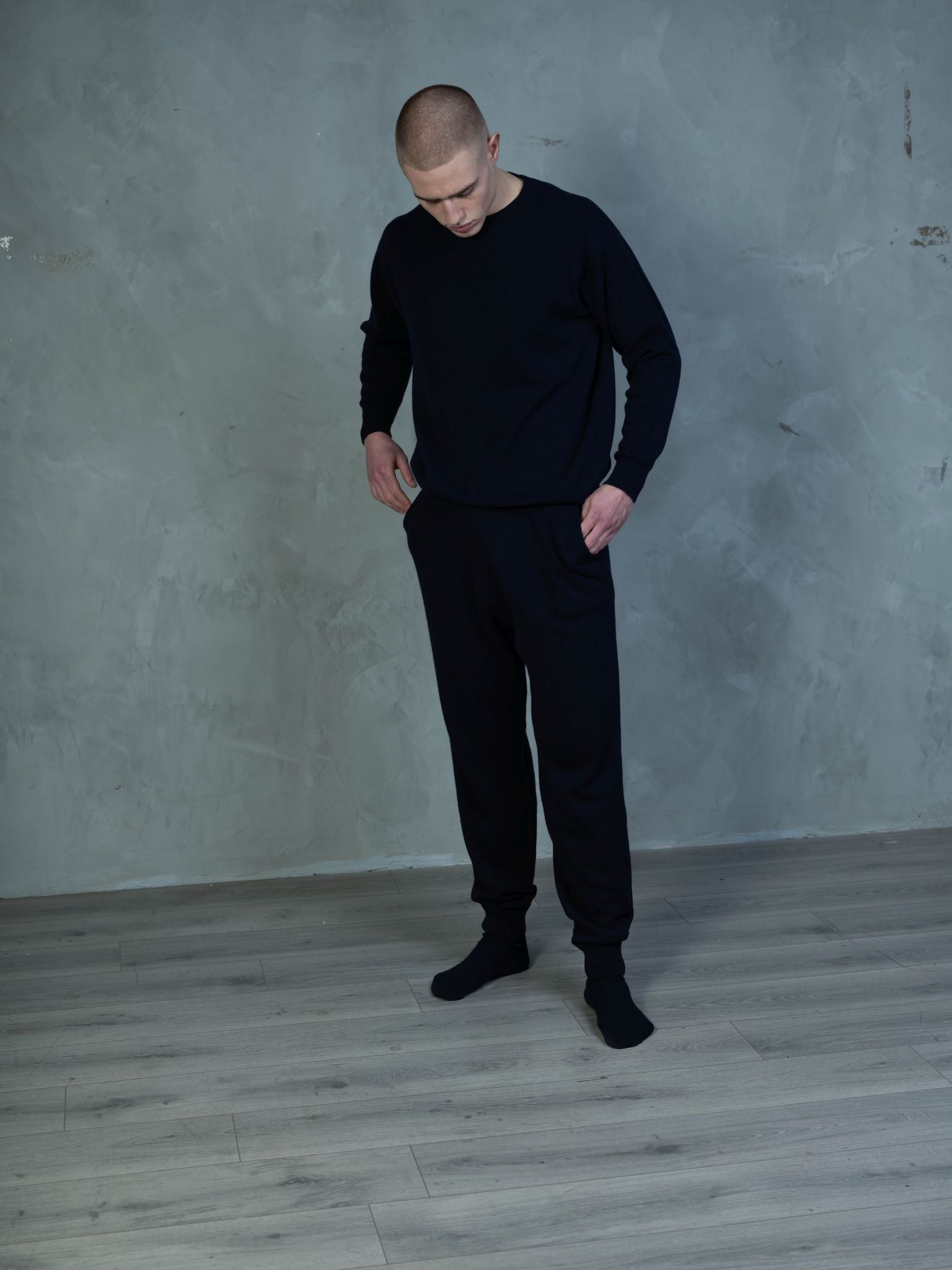 Cashmere Jogger in Nautical