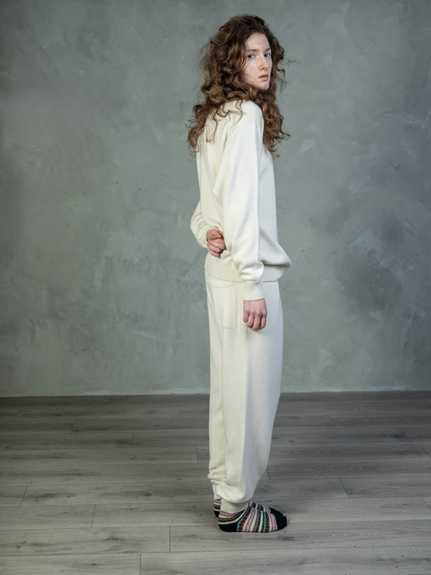 Cashmere Crew In Pearl