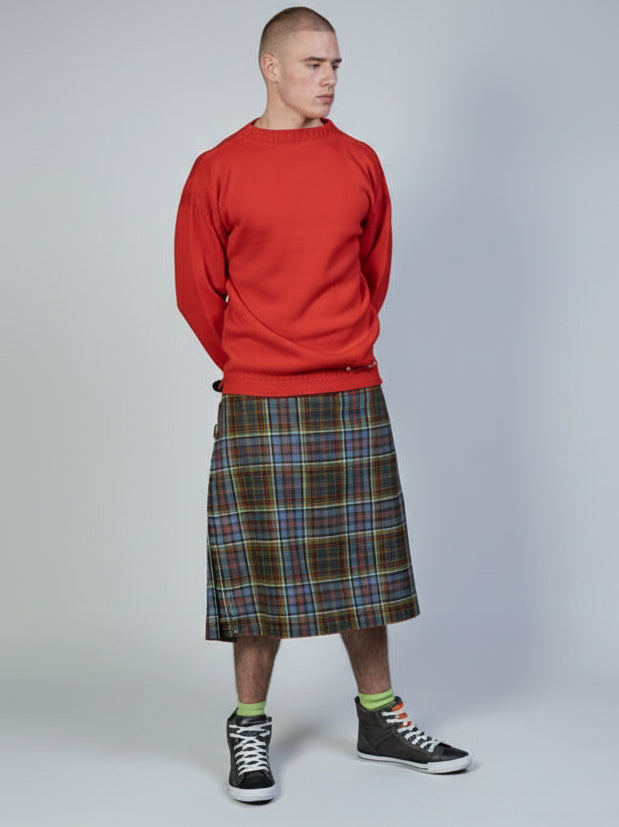 The Cashmere Guernsey in Poppy