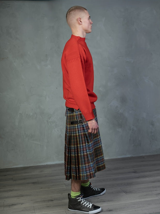 The Cashmere Guernsey in Poppy