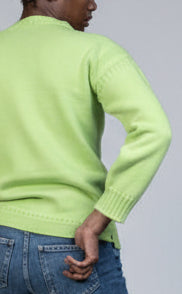 The Cashmere Guernsey in Lime