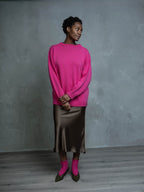 The Cashmere Guernsey in Pink