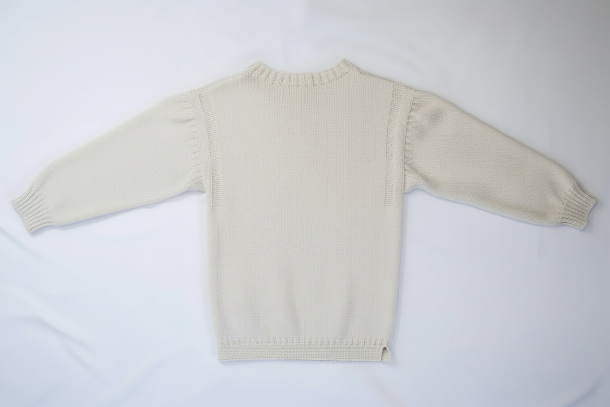 The Cashmere Guernsey in Pearl