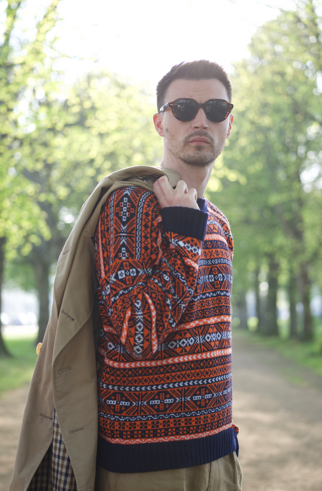 luxury cashmere fair isle jumper 
