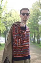 luxury cashmere fair isle jumper 