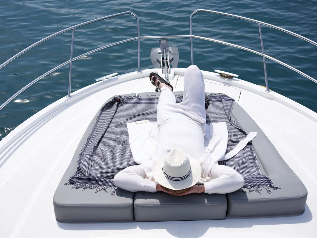 Cashmere Cold Water Swimming Wrap in Pearl