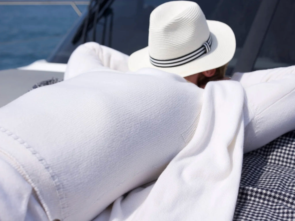 The Cashmere Guernsey in Pearl