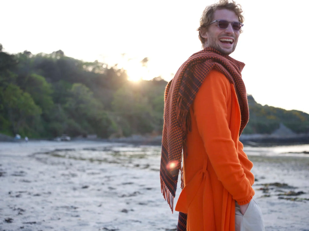 Cashmere Cold Water Swimming Wrap in Buoy