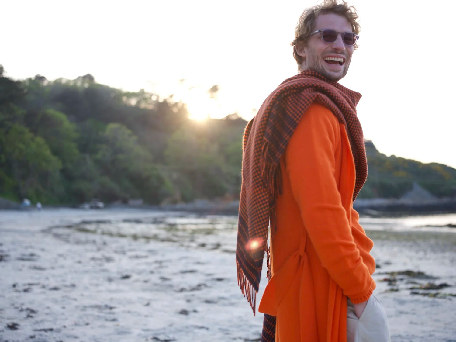 Cashmere Cold Water Swimming Wrap in Buoy