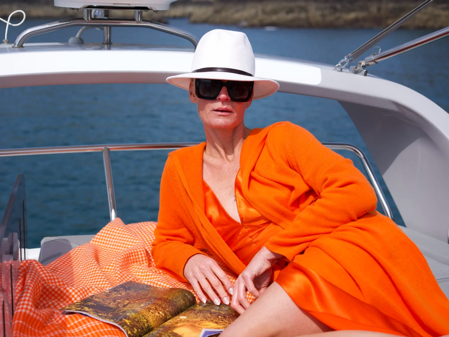 Cashmere Cold Water Swimming Wrap in Buoy