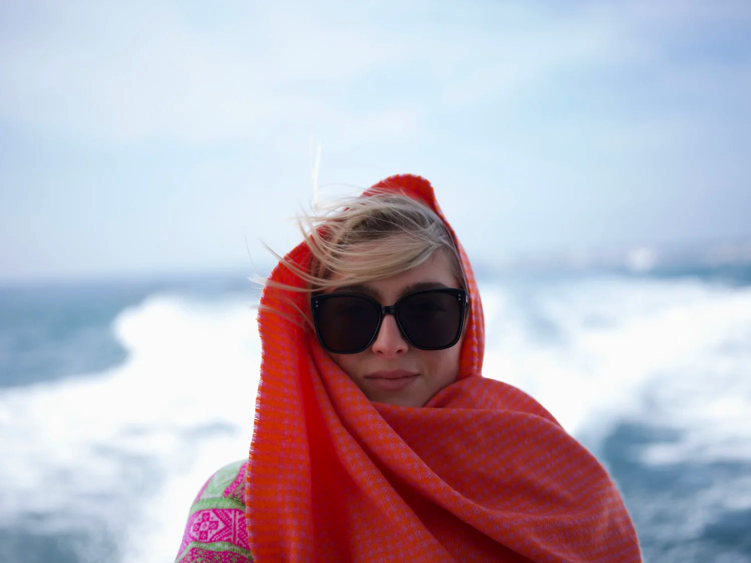 The Shepherd's Plaid in Orange and Pink