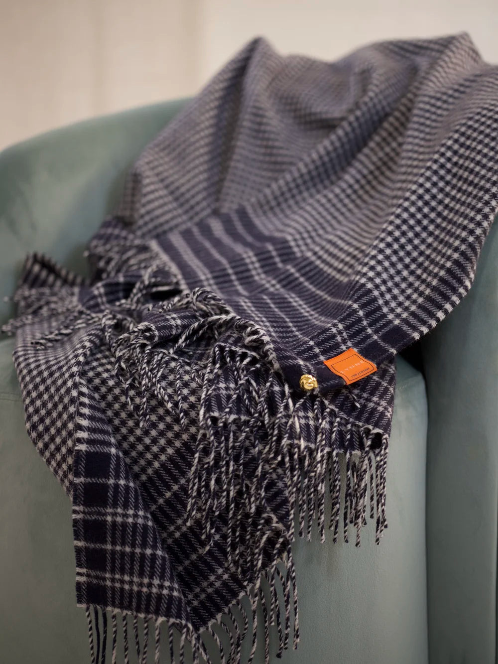 The Shepherd's Plaid in Nautical and Pearl