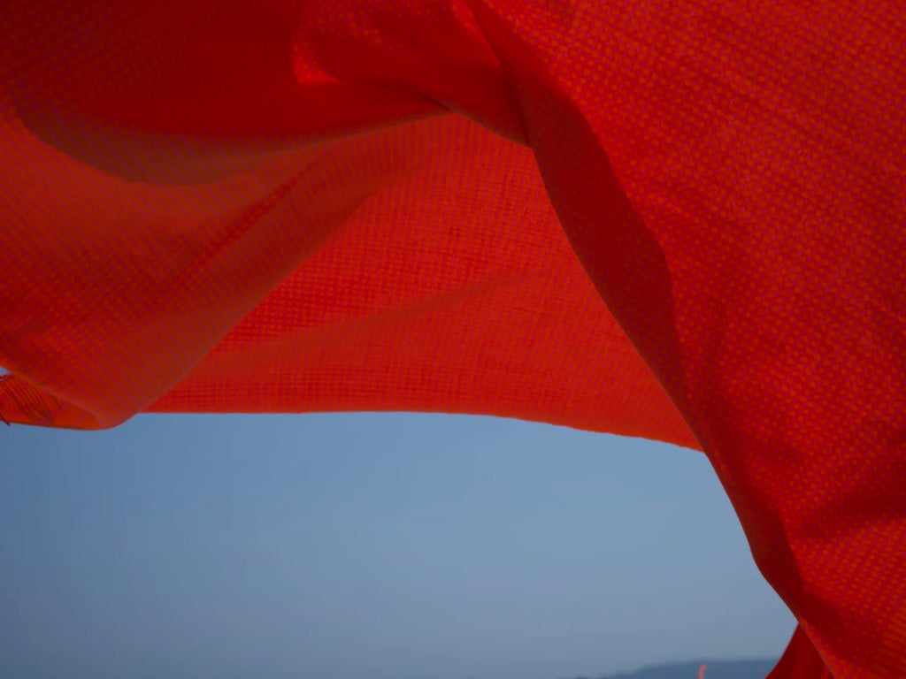 The Shepherd's Plaid in Orange and Pink